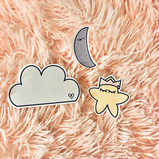 Moon Theme - Sticker Diecuts