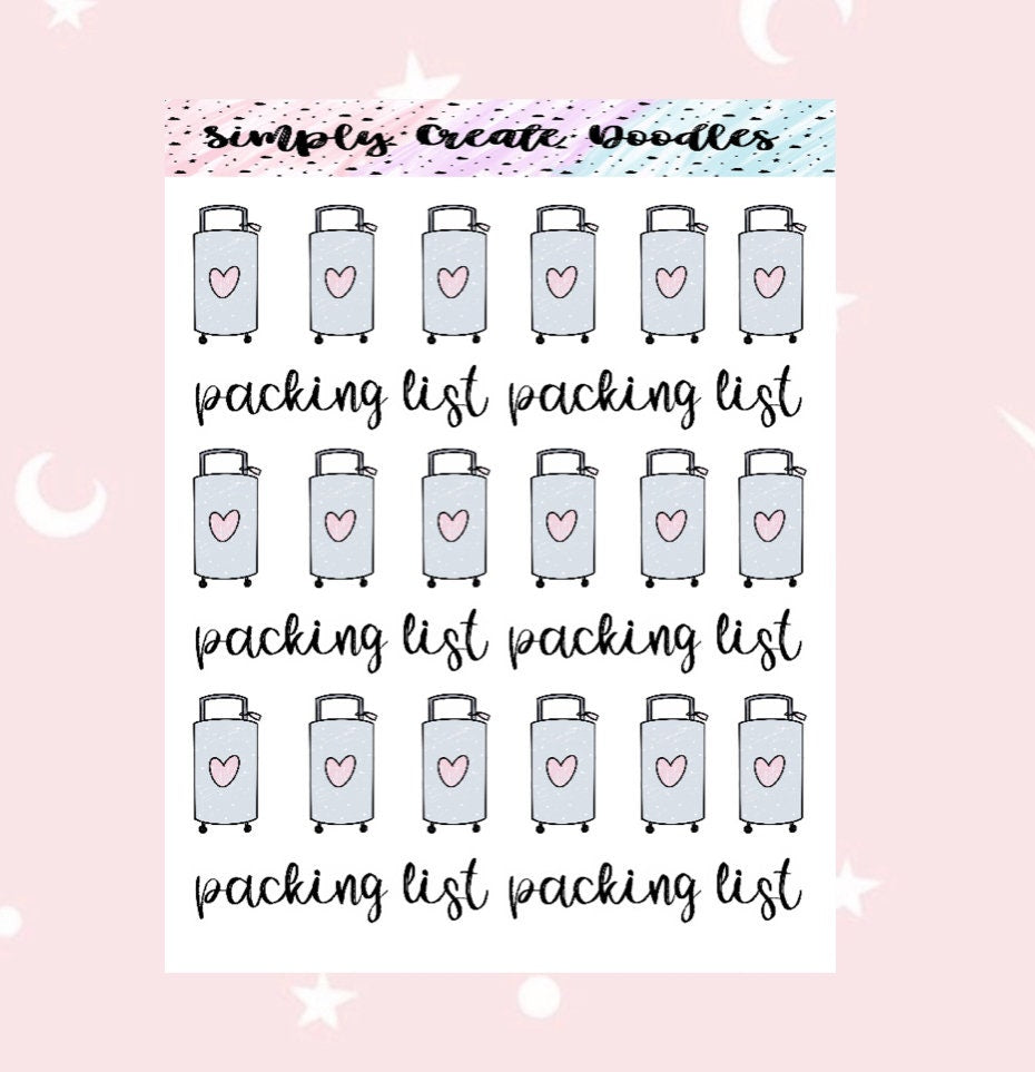 Packing - Doodle Sticker