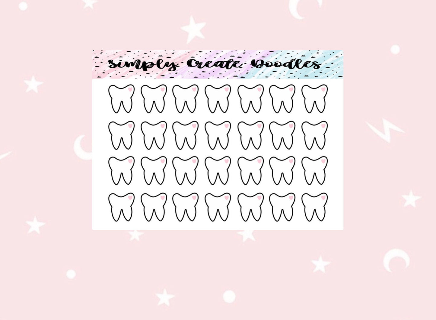 Dentist - mini sticker sheet